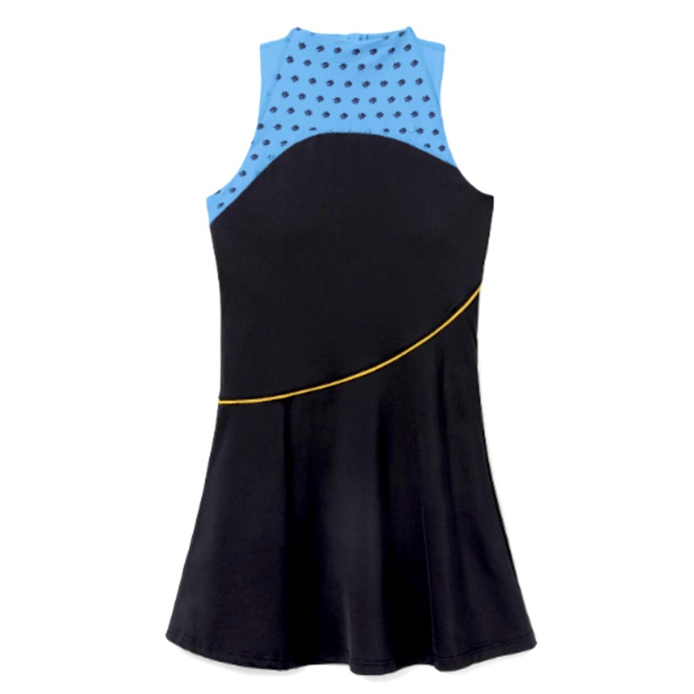 Fila Women's Wild Card Tennis Dress With Shorts Blue/Black Size XS $90 MSRP